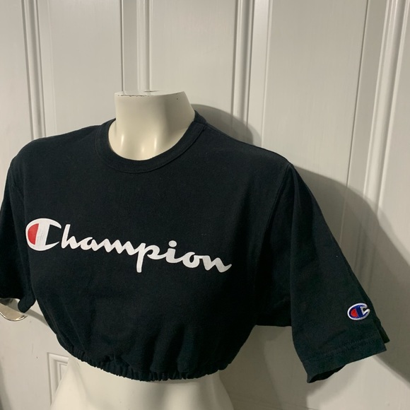 Custom reworked Champion crop top size Medium. - Picture 2 of 4